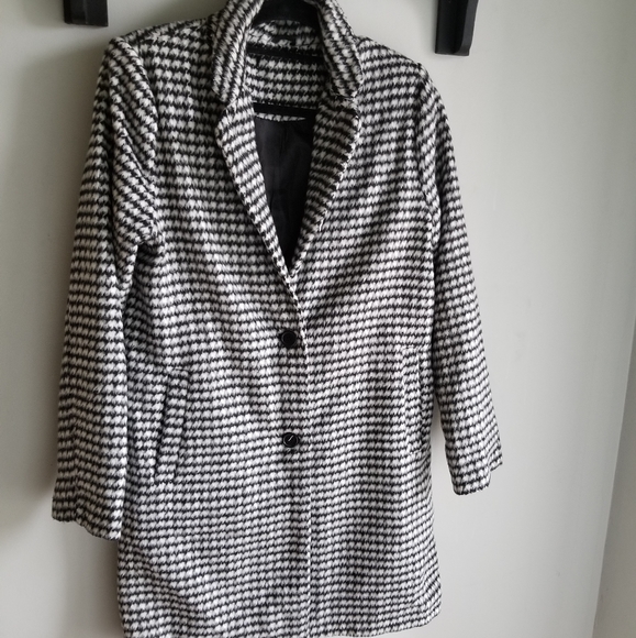 🧥 HOUNDSTOOTH CHECK PATTERN COAT - Picture 9 of 13